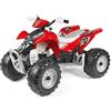 Peg Perego Polaris Outlaw 330W - Quad Elettrico Cavalcabile per Bambini dai 3 Anni, Veicolo Elettrico con Batteria Ricaricabile da 12V, Cruscotto Multifunzione, Musica, Luci e Suoni