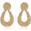EVER FAITH Orecchini geometrici in metallo per Donne, ovali a goccia con cristalli Brillanti per le vacanze estive