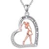 YFN Movimento Collana Argento Sterling Ciondolo Movimento Cuore Gioielli Regalo per Ragazze Donne