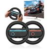 Runsnail Switch 2 JoyCon Volante, Volanti Da Corsa JoyCon Per Mario Kart 8 Deluxe, Volante Per Switch JoyCon Di Seconda Generazione, Accessori Da Corsa Per Controller MARIOKART (2x Nero)
