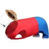 Beowyro Costume per cani - rosso, S - Natale e Halloween, poliestere, razze piccole