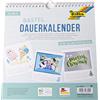 Folia bastel della durata Calendario/23600 23 x 24 cm Bianco/Nero