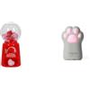 Legami - Mini Distributore Gomme per Cancellare, Love Dispenser, 15 Gomme, Gomma a forma Cuore & Temperino con Contenitore, Meow, 4,5x7 cm, in plastica, Doppio Foro per Matite Standard