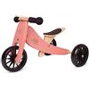 Kinderfeets Bicicletta a bilanciamento in Legno 2-in-1 e Triciclo da 1 Anno Tiny Tot - Corallo