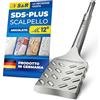 S&R Scalpello SDS-plus Angolato Piastrelle/Muro 250 x 50 mm, MADE IN GERMANY Spatola Curva e Geometria ottimizzata per piastrelle. Qualità Industriale.