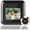 Jwthee Telecamera spioncino, Telecamera spioncino 2.4, Telecamere spioncino per porta d'ingresso, Spioncino digitale, Telecamera grandangolare da 0,3 MP da 95 gradi Registrazione foto