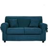 Liberoshopping Divano sfoderabile 2 posti in tessuto imbottito con braccioli larghezza 150 cm (Ottanio)