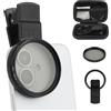 SPHOSWHP Filtro polarizzato per fotocamera del cellulare, filtro CPL da 52 mm, obiettivo polarizzato portatile per iPhone, Samsung, smartphone Android