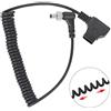 Tbest Cavo D Tap V Spina D-Tap Alla Porta CC Cavo di Alimentazione del Monitor CC Cavo di Alimentazione a Molla Nera in Plastica con Blocco