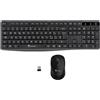 TECHMADE KM001 Kit Combo Tastiera e Mouse Wireless per Windows e Mac | Mouse Wireless | Tastiera Dimensioni Standard | Tastierino | Ricevitore USB Unico per PC e Laptop | Layout Italiano QWERTY