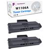 Generico 2 CARTUCCE TONER COMPATIBILI PER STAMPANTI HP Laser MFP 137fnw, HP 106A Laser MFP 107w 107a 135a 135w 137 107 135wg 135ag 107r 137fwg 1000 COPIE CON CHIP