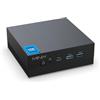 MINIX Z150-Aero Mini PC, Intel N150 (Upgraded N100), 16GB DDR4, 512GB PCIe 3.0 NVMe SSD Micro Mini Computer, 4K Triple Display/1GB+2.5G Dual LAN/USB-C/WiFi 5/BT5.1/Vesa Mount/Auto Power On