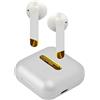 JAZ SBS Auricolari Hoox True Wireless Stereo Bianco Perla, TWS Senza Fili, Basetta di Ricarica da 400 mAh, Fino a 4 Oredi Musica e Chiamate, Funzione Mono con Tecnologia Dual Leader, unica