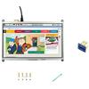 Waveshare 10.1inch HDMI LCD Monitor Raspberry pi Resistive Touch Screen Display 1024 * 600 High Resolution for Raspberry Pi 2B/3B/3B+/4B(The Pi 1 Model B or Pi Zero Need HDMI Cable)