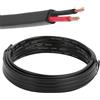 ETUKER Cavo per Veicolo 2x0.75mm² Piatto 5M Cavo Elettrico per Rimorchio,Cavo a 2 Poli Adatto per Rimorchi