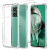 JDXHFF Cover Compatibile con HMD Pulse/HMD Pulse Plus/HMD Pulse Pro (6.56) Trasparente e 2 Pezzi Pellicola Protettiva in Vetro Temperato - Bumper Custodia Morbido Silicone Protettivo TPU Case
