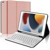 WAVATA Tastiera per iPad 9a/8a/7a Generazione, iPad 10.2, Cover con Tastiera per iPad Air 3, iPad Pro 10.5 Magnetica Staccabile Italiano QWERTY Layout, Oro Rosa