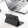 ebestStar - Cover per OnePlus 8T, Custodia Libro Protezione Portafoglio, Pelle PU Porta Carte, Nero/Rosso