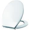 Styletech Sedile WC Pinguino in Polipropilene infrangibile per vasi universali, cerniera uniblock regolabile, peso 1,20 Kg, completo di kit paracolpi e kit di fissaggio, Made in Italy, Bianco