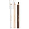 Apooliy Matita per sopracciglia Eyeliner Contour 3 IN 1 Set, penna per sopracciglia impermeabile a lunga durata, eyeliner bianco opaco, matita per contorno traslucida, penna per trucco occhi donna