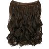CAISHA 50cm 1 Trama Extension con Banda Elastica Extensions Per I Capelli Posticcio Ondulato Riflessi Biondo Chiaro Castano Chiaro E122-1