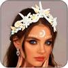 Fashband Tiare e corone da sposa in stile bohémien, con stella marina, corona dorata e fascia per capelli con stelle marine