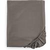 Intrecci Home Lenzuolo con Angoli Matrimoniale, Lenzuolo Sotto in Raso di Puro Cotone Satin, 180x200+30cm, Made in Italy, Morbidezza Suprema, Elegante e Confortevole, Tinta Unita