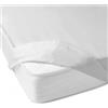 Somma Lenzuola sotto con Angoli Jewel Matrimoniale 175x200 in Raso di Cotone Bianco