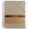 DecoKing Lenzuolo con Angoli Matrimoniale Elasticizzati 140x200-160x200 cm 100% Jersey in Cotone Pettinato Morbido 140x200cm - 160x200cm Beige Cappuccino Amber