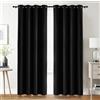 Utopia Bedding Tende Oscuranti Per Interni 2 pezzi (140x260 cm, Nero), Tende Termiche Isolanti per interni Per Camera Da Letto e Soggiorno