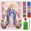 ARTULIO Diamond Painting Kit Completo - Madonna - 30x40cm - Pittura Diamante Fai da Te, Diamond Painting Kit 5D DIY