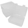 WYAN 4pcs Scatola Porta Oggetti, Scatole Trasparenti, Contenitori Plastica con Coperchio, per la Casa, L'ufficio, la Scuola, Per riporre perline, tappi per le orecchie e altri piccoli oggetti