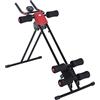 HOMCOM Panca per Addominali Trainer Attrezzo Fitness Allenamento Casa Palestra con Display in Acciaio Nero 90x54x93cm