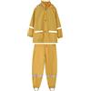 Generic Impermeabile Per Bambini Per Bambine Poncho Impermeabile Giacche Impermeabili Bambine E Ragazzi Resistente Acqua Pantaloni Impermeabili Da Pioggia 1-8 Anni 2 Pezzi (Yellow, 6 Year)