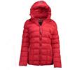 Canadian Peak Bambolineak Lady - Parka Longue Epaisse Chaude Femme Automne Hiver - Manteau Fin Capuche Fausse Fourure - Blouson Coupe Vent - Doudoune Elegante Femmes (Marine S)