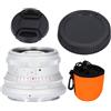 ciciglow Obiettivo con Messa a Fuoco Manuale Full Frame, Obiettivo da Ritratto per Fotocamera con Apertura Ampia 35 Mm F1.4 per Z Mount per Z30 Z5 Z6 Z6II Z7 Z7II Z8 Z9 ZFC (WHITE)