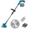 DE ROSA SHOP Decespugliatore a Batteria 48V, con Doppia Batteria e Lama Rotante, Tagliabordi Potente 3 in 1 per Erba, Arbusti e Giardini