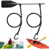 IHLOOTD Guinzaglio per Pagaia Arancione Leash per Pagaie Kayak Elastico Corda di Sicurezza Paddle con Moschettone Cinturino per Pagaia Accessori Pagaie Kayak per Canoa, Barca, Canna da Pesca