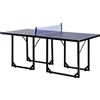 HOMCOM Tavolo da Ping Pong Pieghevole e Salvaspazio con Rete da Gioco per Interno, in Acciaio e MDF, 182x91x76cm, Blu