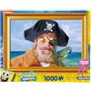 AQUARIUS Spongebob Painty The Pirate Puzzle da 1000 pezzi (puzzle da 1000 pezzi) - Senza abbagliamento - Vestibilità di precisione - Licenza ufficiale SongeBob SqaurePants Merchandise & Collectibles -