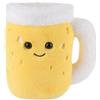 Apricot Lamb Bere birra peluche per bambini, morbido e carino, per bambine e ragazzi, soffice birra, giallo, 15 cm