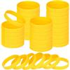 NAHRMY Braccialetti In Silicone, Braccialetti In Gomma Da 60 Pezzi, Braccialetti Vuoti, Cinturini Da Polso Sportivi, Braccialetti Sportivi Per Ragazzi Ragazze Bambini Adolescenti (Giallo)