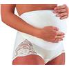 SCUDOTEX Guaina Mater Pizzo, Corta, Cotton, Bianco, Taglia 2