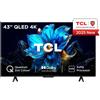 TCL Smart TV 43" 4K Ultra HD QLED Google TV Dolby Vision Atmos Classe F 43P79K