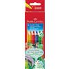 FABER-CASTELL - Matite colorate Jumbo Grip, 6 pezzi, astuccio cartoncino