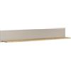 trendteam smart living - Sao Paulo - Mensola da parete - Kashmir (beige)/rovere Evoke - Libreria con effetto legno - 140 x 20 x 22 cm - Materiale per montaggio a parete incluso