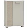 Schildmeyer Highboard Edno 159988 - Decorazione color crema/canasta, 59,8 x 19,5 x 85,2 cm