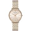 Emporio Armani Orologio donna, movimento a due lancette, cassa in acciaio inossidabile 32 mm con bracciale in acciaio inossidabile, AR11062