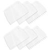 Larrel 6 spalmatori per colla, riutilizzabili, 3 diversi tipi di applicatori di colla in plastica dentellata, kit per l'applicazione di colle epossidiche in PET (bianco)