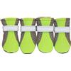 Generic 4 stivali antiscivolo per cani e protezione per zampe per marciapiedi caldi estivi, protezione per stivali per cani, scarpe riflettenti con cinghie riflettenti